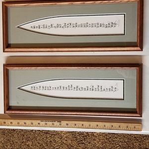 2 P, Buckley Moss framed and matted prayer prints